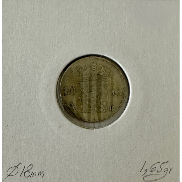 PAYS-BAS - 10 CENTS 1827 - Pièce de...