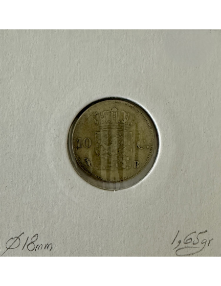 PAYS-BAS - 10 CENTS 1827 - Pièce de Monnaie en Argent // TTB