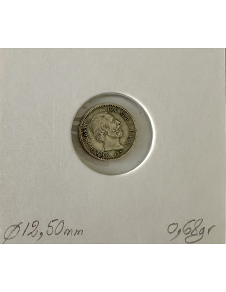 PAYS-BAS - 5 CENTS 1862 - Pièce de Monnaie en Argent // Qualité : TTB