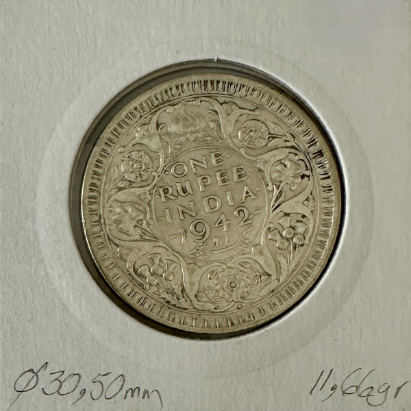 INDE BRITANNIQUE - 1 ROUPIE 1942 -...