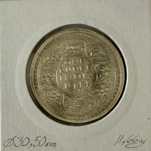 INDE BRITANNIQUE - 1 ROUPIE 1944 L - Pièce de Monnaie en... 2