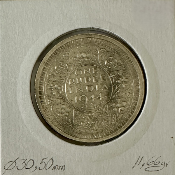 INDE BRITANNIQUE - 1 ROUPIE 1944 L -...