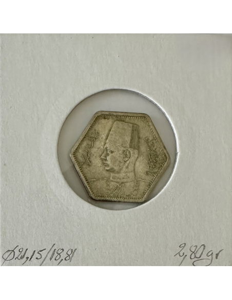 EGYPTE - 2 PIASTRES 1944 (AH 1363) - Monnaie en Argent // Qualité : TTB