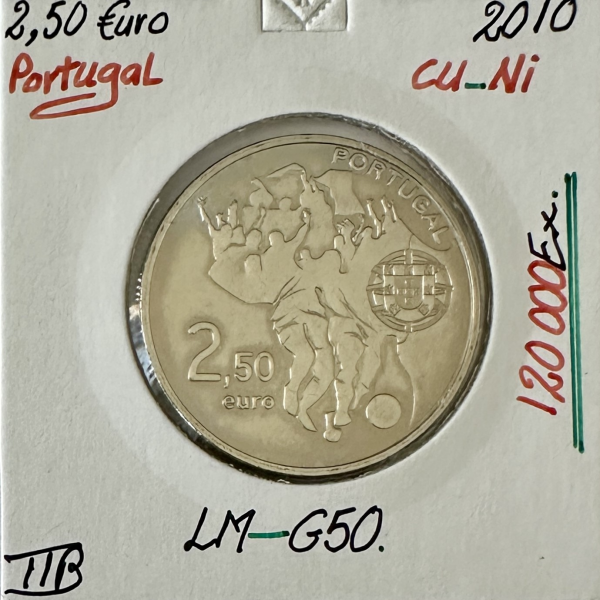 PORTUGAL - 2 EURO 1/2 - 2010 - FIFA...