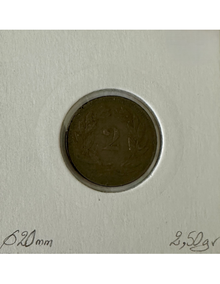 SUISSE - 2 RAPPEN 1904 B - Pièce de Monnaie en Bronze // Qualité : TTB