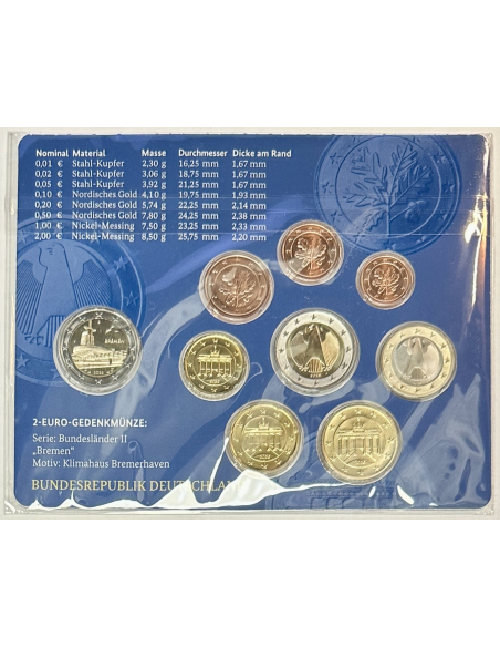 Allemagne - Coffret BU - Les Euros de l'Année 2026 - Lettre : J