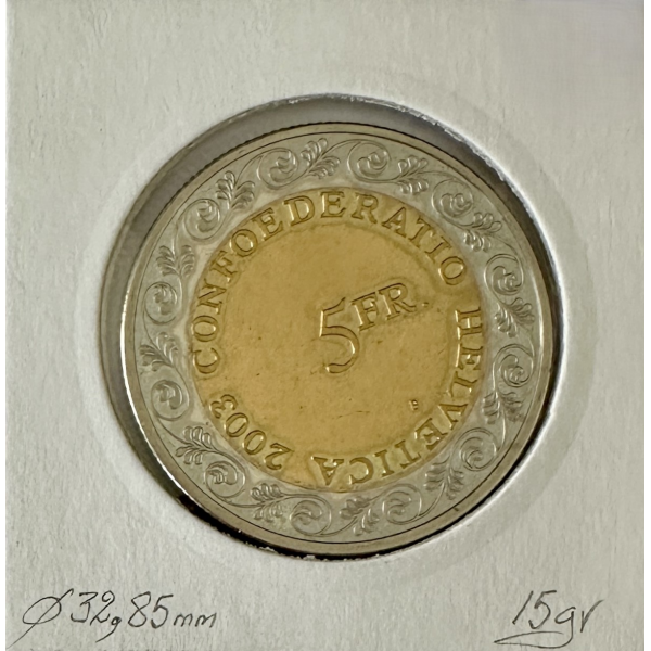 SUISSE - 5 FRANCS 2003 B - Pièce de...