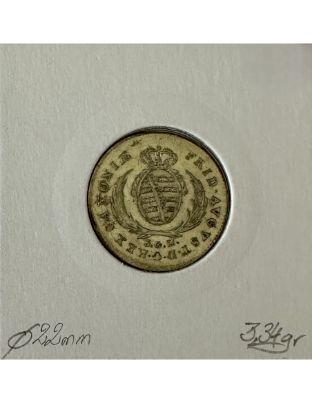 ALLEMAGNE SAXONY - 1/12 THALER - 1812 SGH - Monnaie en Argent // B