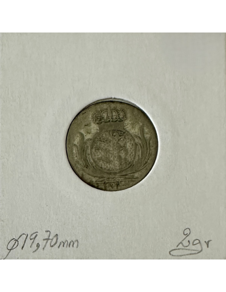 ALLEMAGNE - 6 KREUZER - 1807 - Pièce de Monnaie en Argent // Qualité : B