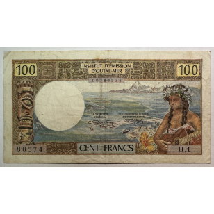 INSTITUT D'EMISSION D'OUTRE-MER - 100 FRANCS PAPEETE //...