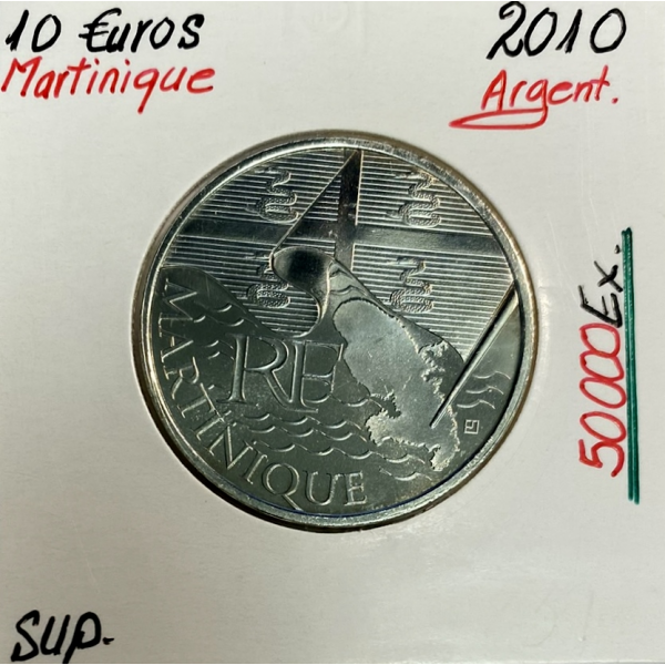 Martinique 2010 - 10 Euro des Régions...
