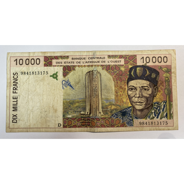 AFRIQUE DE L'OUEST - 10 000 FRANCS...