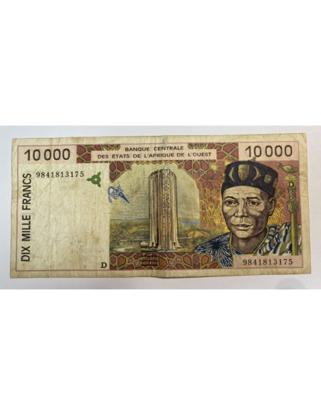 AFRIQUE DE L'OUEST - 10 000 FRANCS NON DATE - Billet de banque (TB)