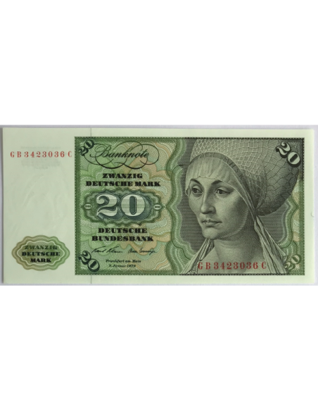 ALLEMAGNE - 20 MARK (1970) - Billet de banque (NEUF) 36C