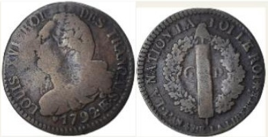 Monnaies en métal de cloche